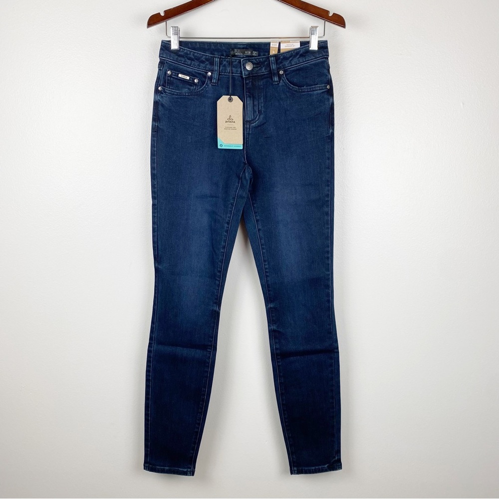 Prana Sienna Jeans Stretch Skinny Deep Blue Size 6/28 NWT